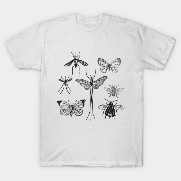 Moths & Butterflies & Insects T-Shirt by zeljkica